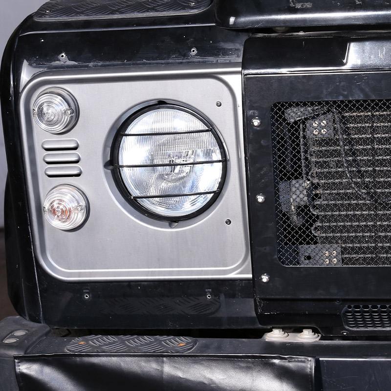 For Land Rover Defender 110 2004-2019 Car Headlight Lampshade Headlamp Lens Cover Protection Net Grill Guard Trim