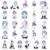 51 Cartoon Anime Creative Stickers: Personalized Waterproof Decals for Fridge, Guitar, Water Cup, Speaker Decor.