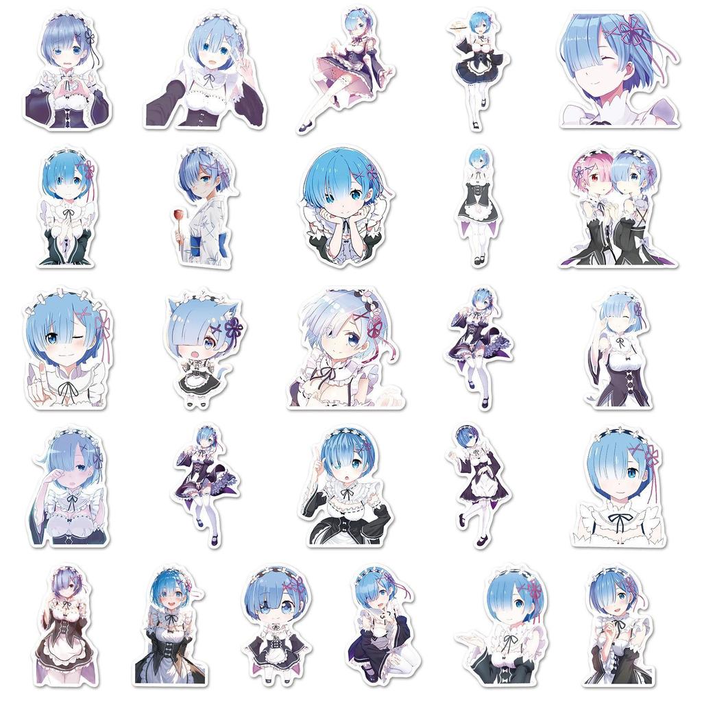 51 Cartoon Anime Creative Stickers: Personalized Waterproof Decals for Fridge, Guitar, Water Cup, Speaker Decor.