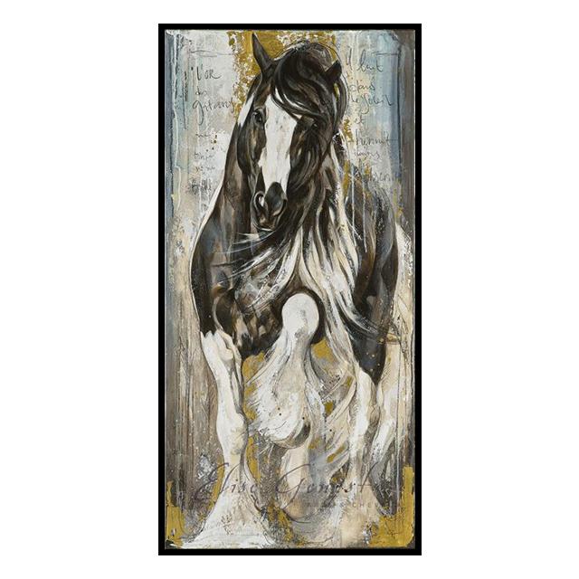 Tier Pferd Abstraktes Bild Poster Leinwand Malerei Wohnzimmer Wand Kunst Wandbild Dekoration Wandbild für Moderne Wohnkultur Kein Rahmen