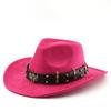 American Suede Top Hat, Western Cowboy Hat, Jazz Hat, Felt Hat, Woolen Hat, Men and Women