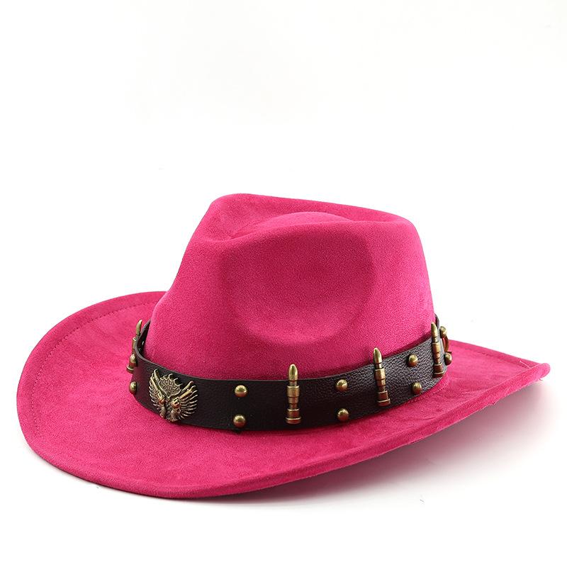 American Suede Top Hat, Western Cowboy Hat, Jazz Hat, Felt Hat, Woolen Hat, Men and Women