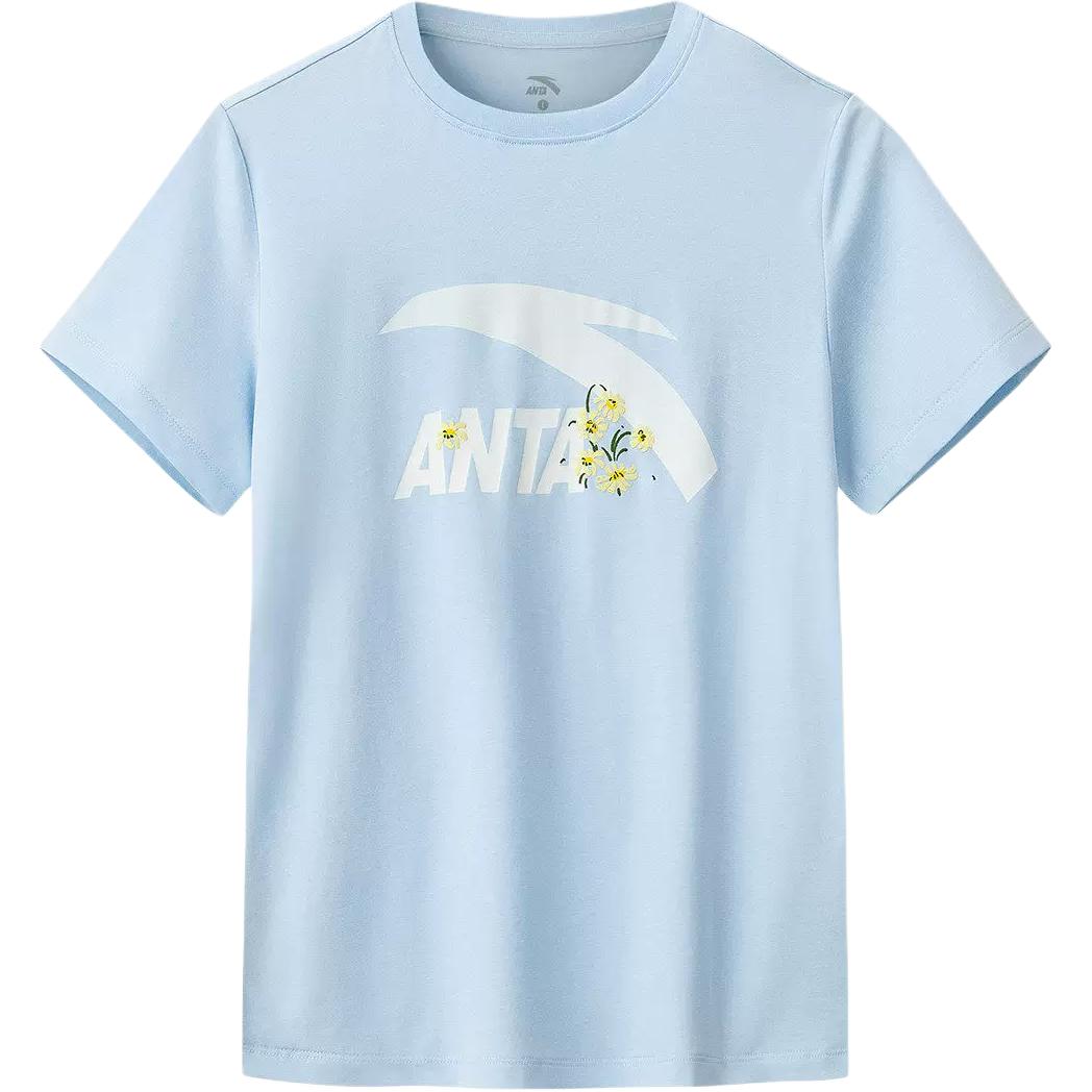 Anta Casual Fashion Sports Versatile Comfortable Short Sleeve T-Shirt Women tops 962628115-4 XS