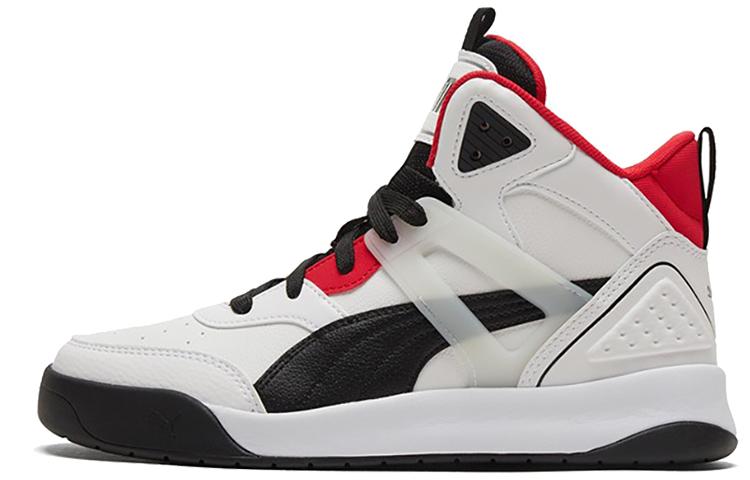 Puma Backcourt Mid White Black Red 39