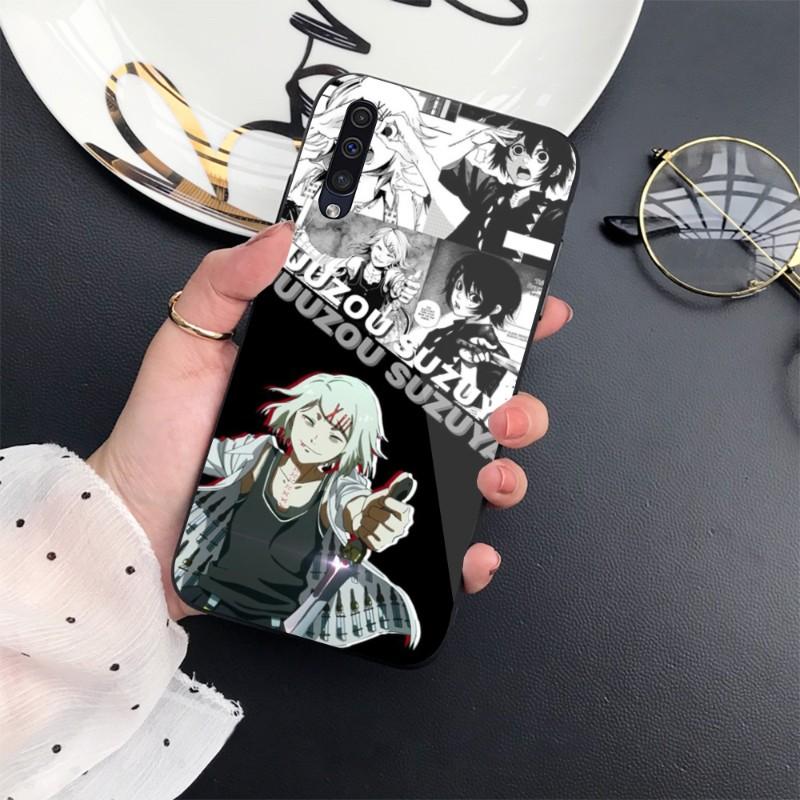 Anime Tokyo Ghouls Phone Case For Samung A32 A51 A52 NOTE 10 20 S10 S20 S21 S22 Pro Ultra Black PC Glass Phone Cover