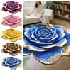 Special-shaped 3D Flower Carpet Bathroom Floor Mat  for Living Room Tea Table Bedside