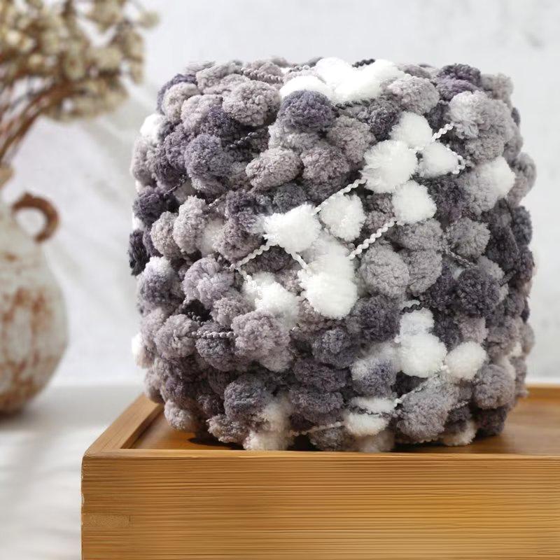 100g Space-Dyed Garment Accessories Mixed Color Handmade Crochet Knitting Weaving Thick Yarn Plush Multi-Color