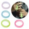 10 Stück Einfacher Harz Leuchtender Ring Mode Ästhetischer Ring Einfacher Stapelbarer Fingerring Statement Schmuck Geburtstagsgeschenk
