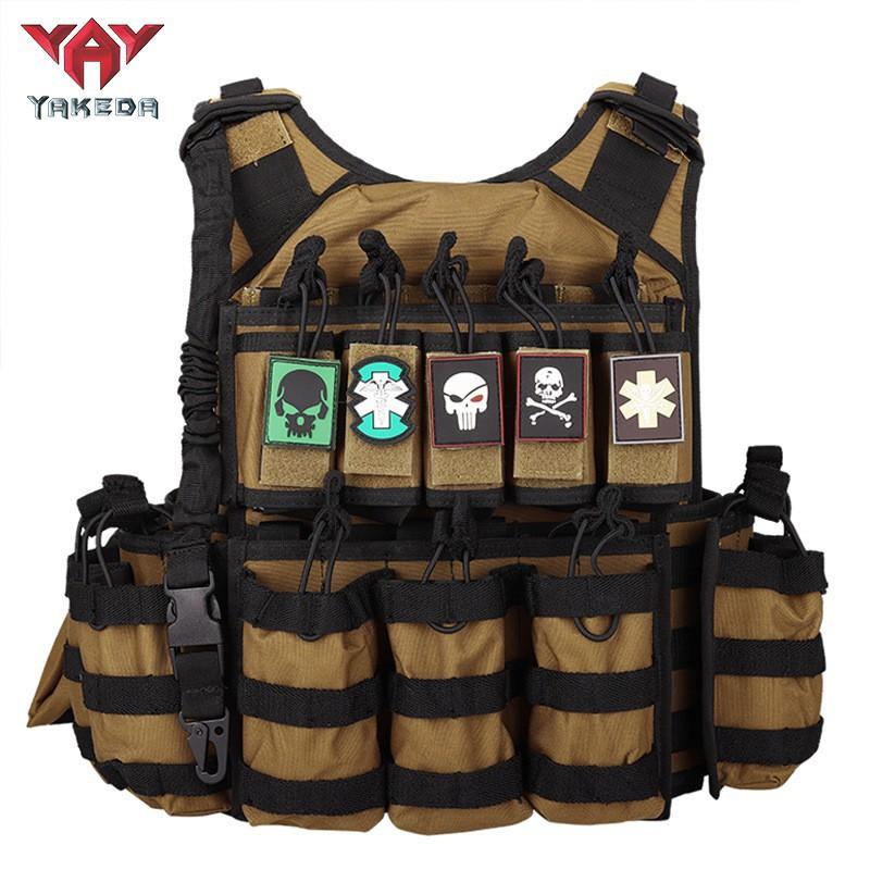 YAKEDA Trainingsweste Abnehmbar Rekonfigurierbar Multifunktional Brust Outdoor Überleben