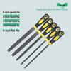 Half-Round Triangle Flat Steel File Set for Woodworking & Metal Grinding, Coarse/Medium/Fine Teeth