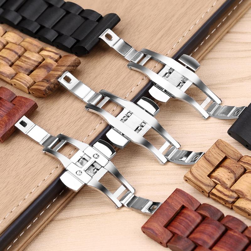 20mm 22mm Band for Samsung galaxy watch 7 6 5 4 40mm 44mm S2 for Huawei Watch GT5 Pro GT4 46mm amazfit BIP Wooden Watch Bracelet