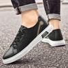 Fashion New Men Casual Walking Footwear Outdoor Mens Non-Slip Sneakers Genuine Leather Men Skate Shoes Stylish Male Comfortable Flats