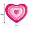 Inflatable Pool Raft, Lightweight Heart Shaped Lounge Floating Bed,