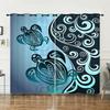 Curtains Animals Turtles Sunflower Curtains Digital Printing Blackout Curtains No Punching