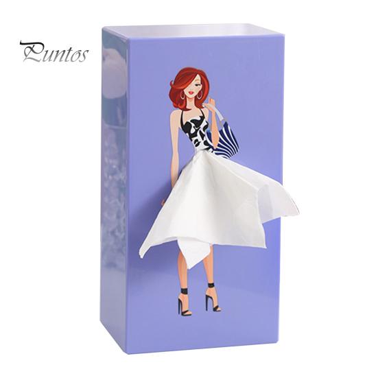 Face Towel Container Storage Box Large Capacity Dustproof Desktop/Wall-Mounted Tissue Storage Bin Paper Dispenser Decoration