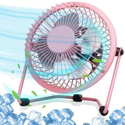 Mini Fan - BOOLING - Pink - Silent - 360° Tiltable - USB-A