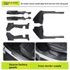 QRZL4 For Tesla Model YL 6-seater Threshold Protection Strip TPE Anti Kick Welcome Pedal Interior Accessor Car Sticker