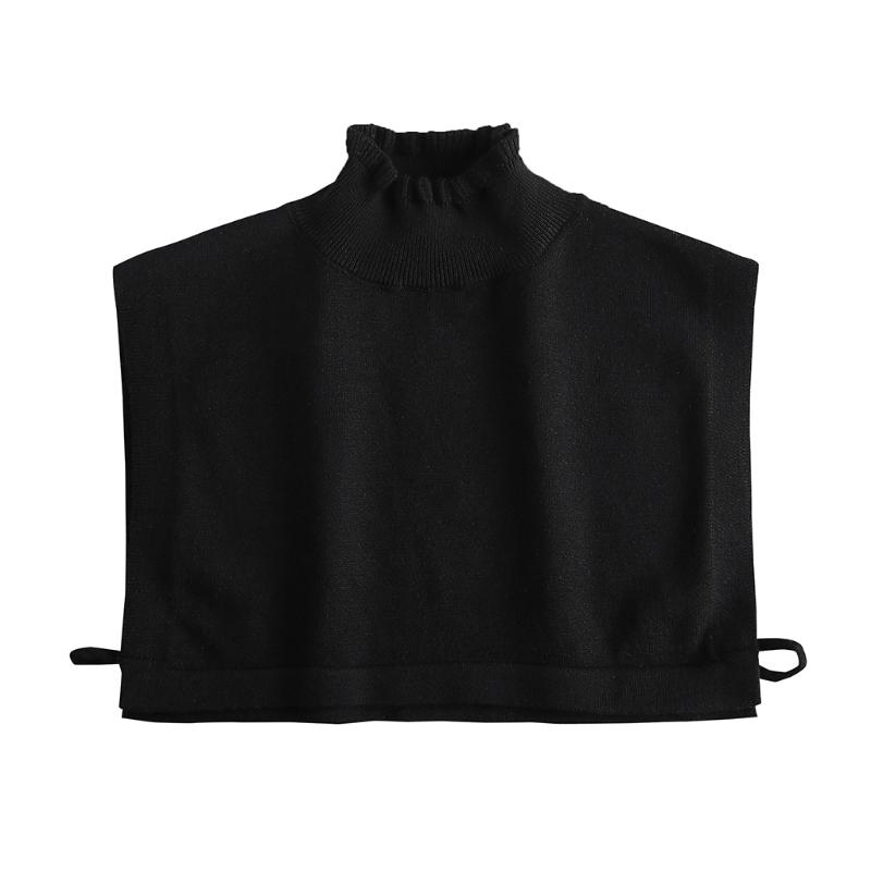 Women Chinese Embroidery Half Top Shawl Vintage Flroal Cheongsam Fake Collar Lace-Up Decorative Neck Cover Dickey Short