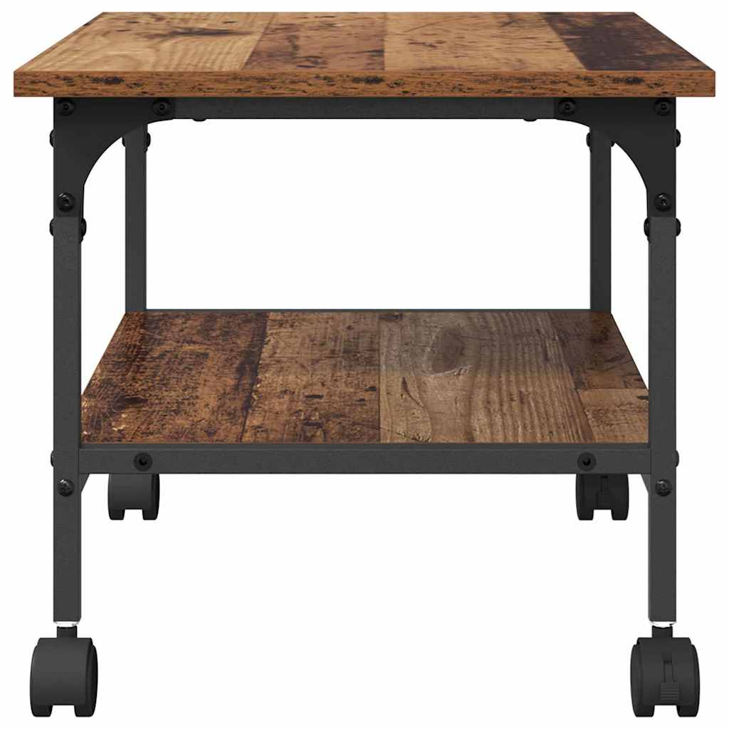 Printer Stand Reclaimed Wood 50 X 40 X 38 Cm Engineered Wood