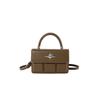 Chic White Small Square Handheld Purse For Women With Soft Material And Trendy Look