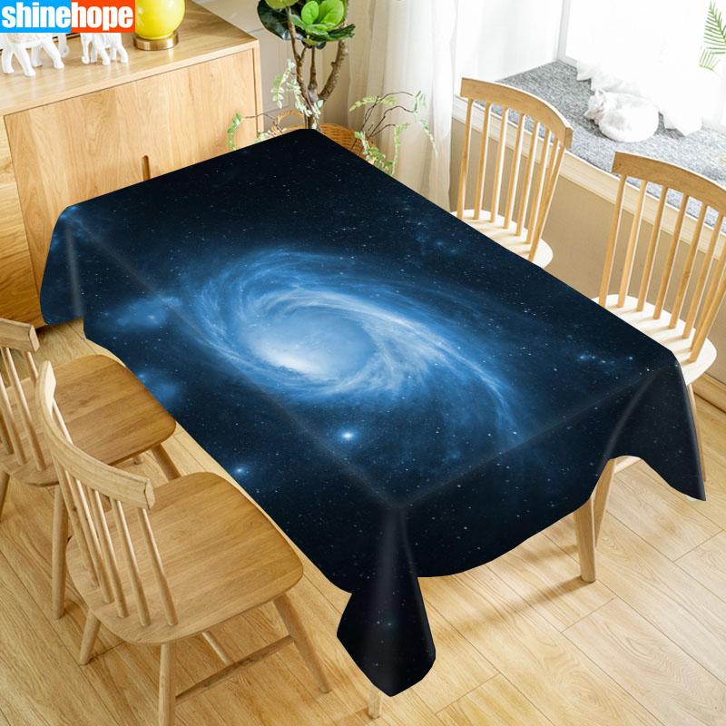 Galaxy Tafelkleed Oxford Print Waterdicht Oliebestendig Huis Rechthoekig Feest Tafelkleed 100X140cm/140X250cm 140x160cm