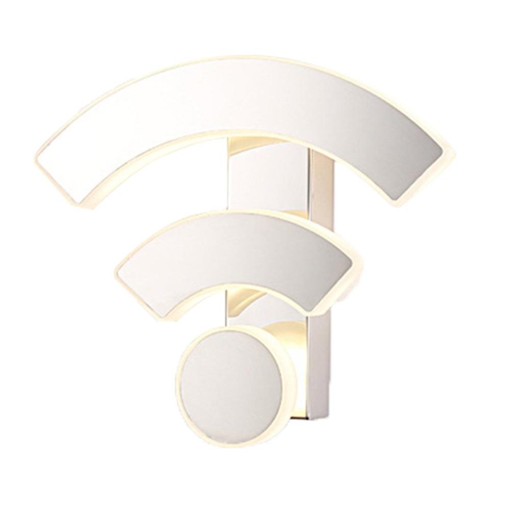 

WIFI Логотип Форма настенный светильник акриловые светодиодные внутренние настенные светильники светодиодные настенные бра лампы для спальни гостиной лестницы теплый белый цвет