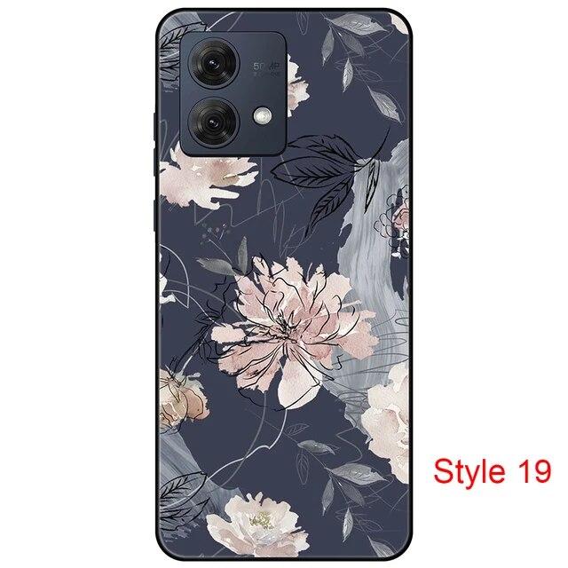 

Чехол для Motorola Moto G84 MotoG84, черная задняя крышка, чехол 6,5 дюйма, противоударный мягкий бампер, противоскользящий прочный ТПУ, полная защита Moto G84_Y42-style19