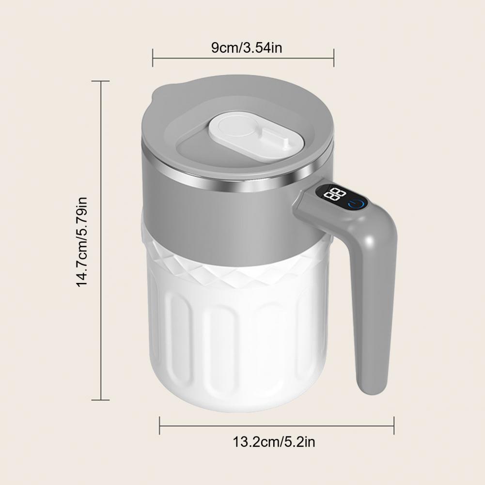 Automatic Mixing Cup Leak-proof Portable Cup Automatic Stirring Coffee Mug with Temperature Display Rechargeable Electric
