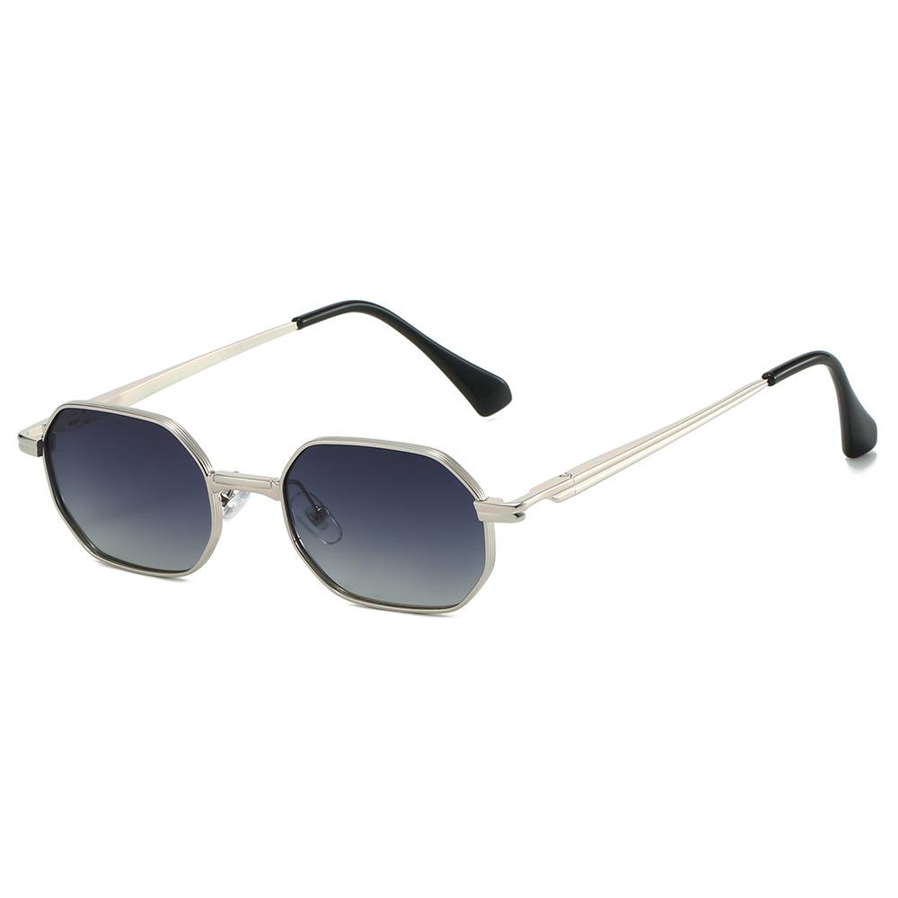 

Minimalist Vibe New Hexagonal Retro Small-Frame Metal Eyewear – Trendy Ins-Style Unisex Design серебряный