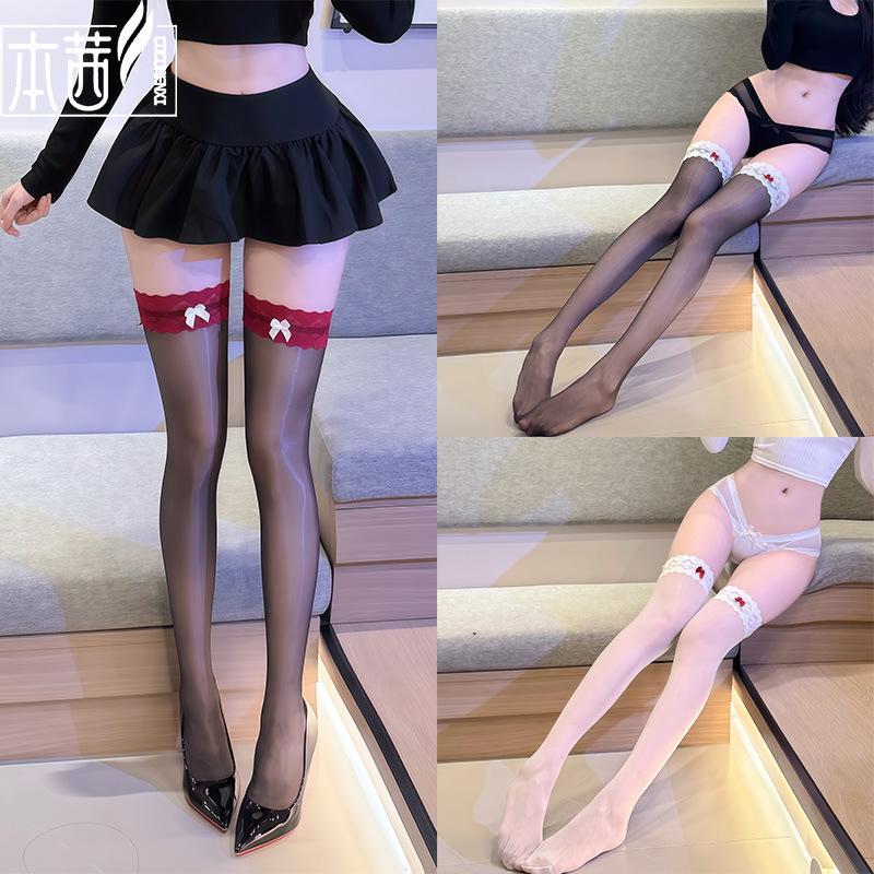 Sex stockings sexy pure desire ultra-thin long tube over the knee couple flirting props uniform black silk temptation