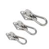 Stainless Steel Diamond Door Latch Set & Hammock Fixing Buckle with Eye Plate for Shade Sail Accessories.