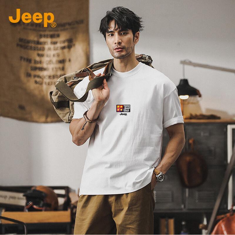 JEEP Men's Loose Fit Graphic Cotton T-Shirt
