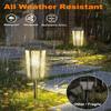 Solar Powered Pathway Landscape Lights Outdoor Waterproof Dusk to Dawn 2 Modes Warm White & White Modern Garden Lights for Path Yard Walkway Driveway