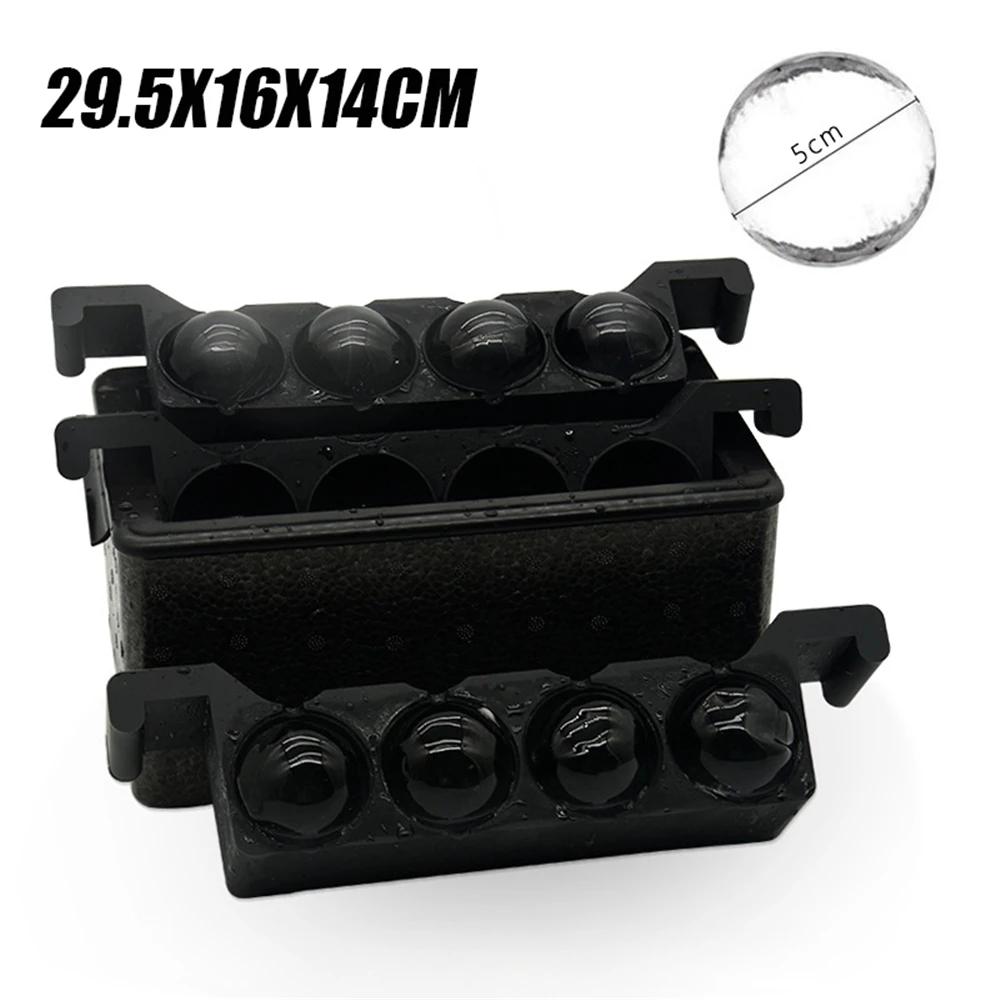 Eiskugelform aus Silikon, Eiswürfelform, Kugelform, Eiswürfelschale, großes Küchenzubehör, hohe Transparenz, ohne Blasen