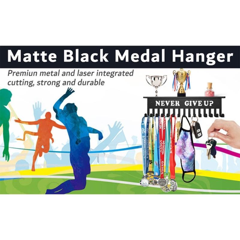 Sports Medal Display Rack Medal Holder Trophies Rack Medal Hanger Medal Display Shelf Alloy Material for Medal Trophies