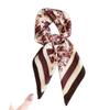 Temperament Versatile Imitation Velvet Herringbone Pattern Cotton and Linen Small Square Scarf Silk Scarf Headscarf Shawl Sun Protection Scarf Women's