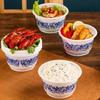 40pcs Resistant To Deformation Disposable Plastic Bowl Round Restaurant Bowl  Family Gathering