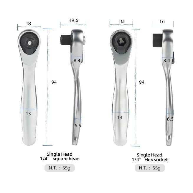 Bicycle Mini Socket Ratchet Wrench 72-tooth Double Ended Optional Screwdriver Hex Torque Spanner Car &Bike Quick Repair Tool