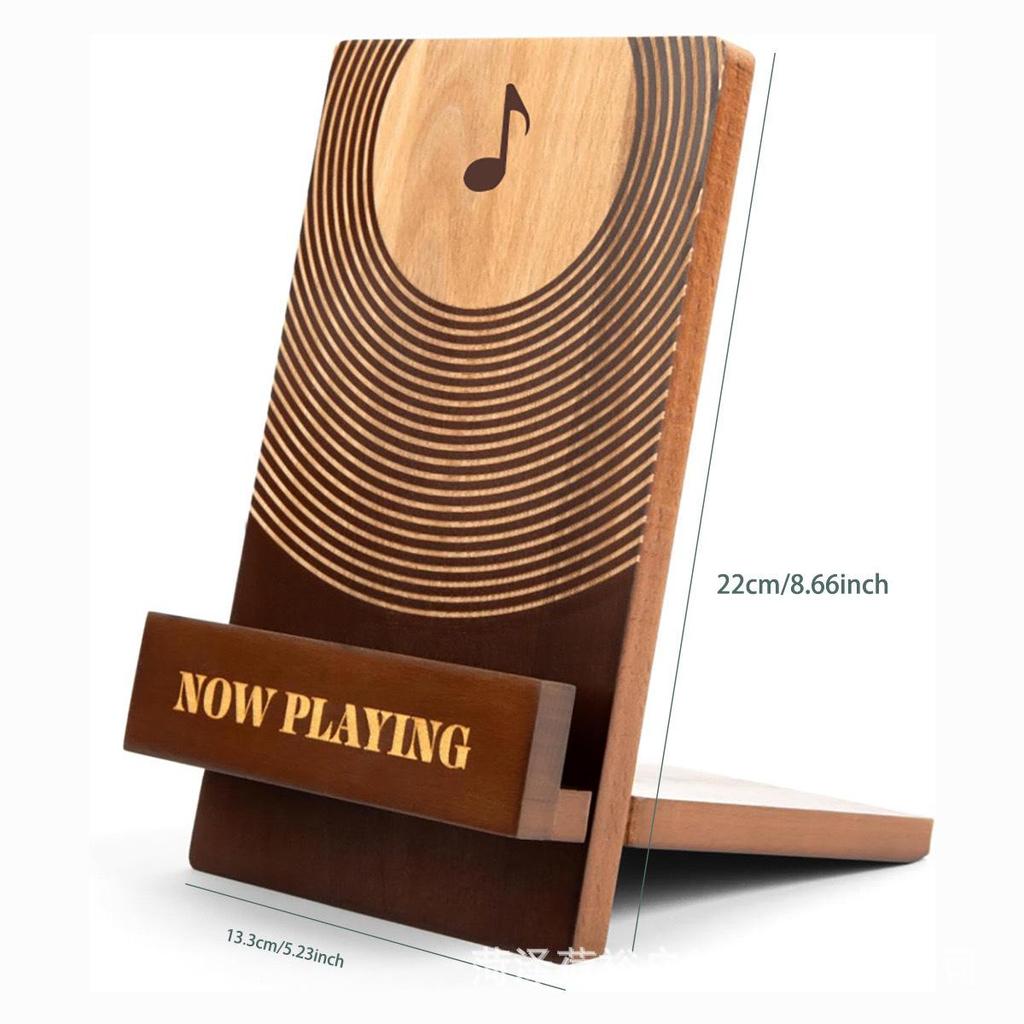 Farmhouse Style Solid Wood Vinyl Record Storage & Display Rack