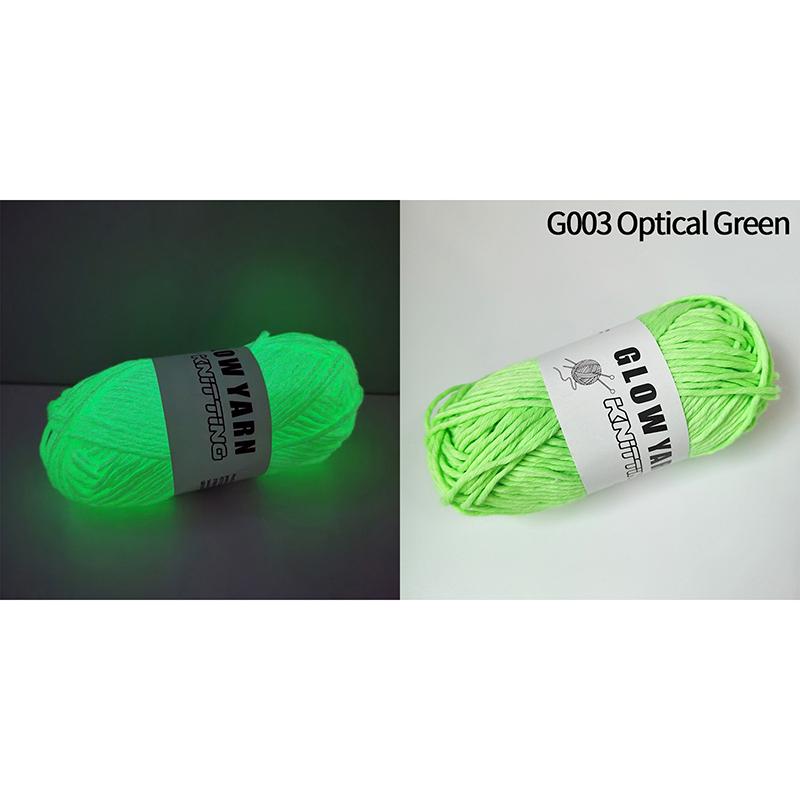 Novel Functional Yarn Glow In the Dark Polyester Luminous Yarn 2mm For Knitting Sweater Hat Glowing Yarn