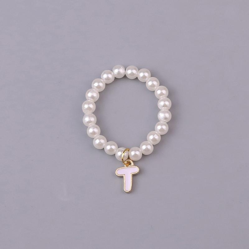 Doll Necklaces, Elegant Sweet 26 Letters Pearl Necklace Cute Doll Accessories For 10.5Cm 4.0 Mini Doll Chain Jewelry & Outfit