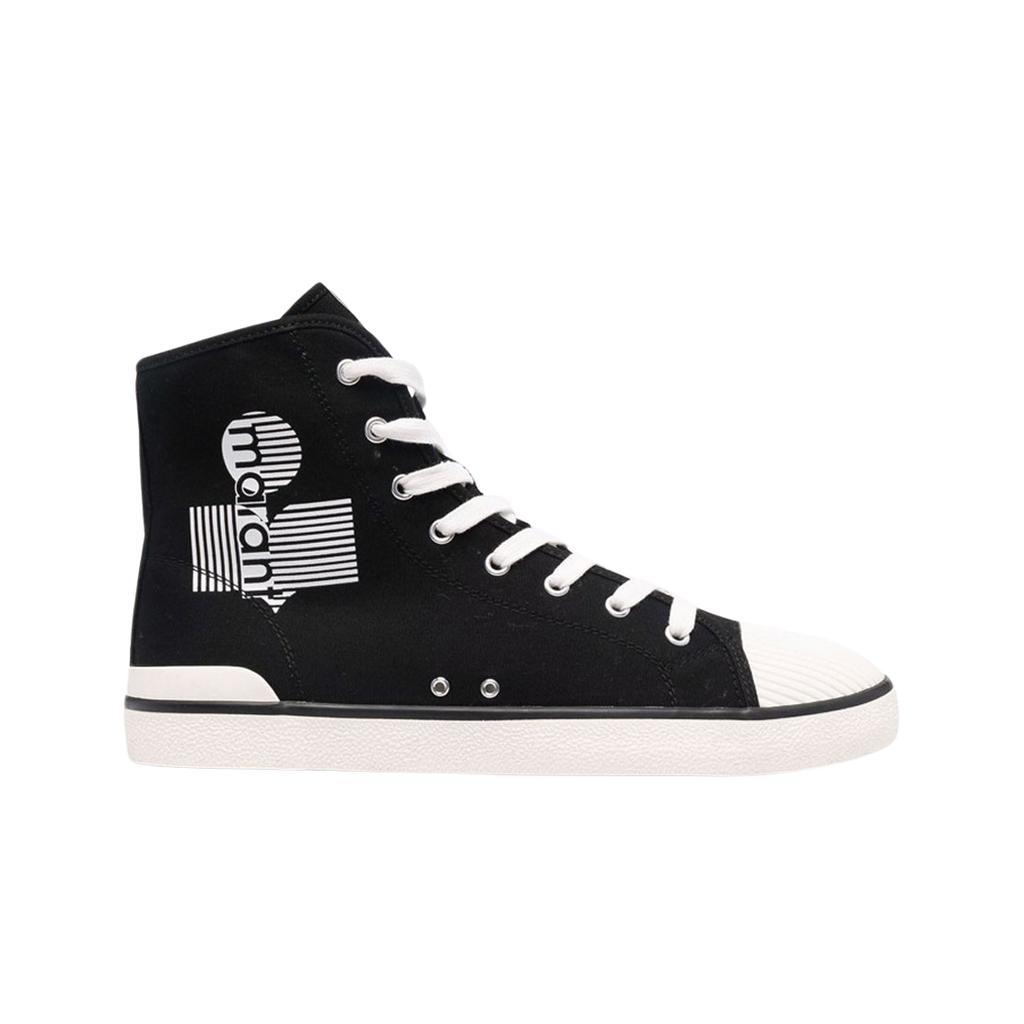 Isabel Marant Benkeenh High-top Canvas Sneakers Black - 22ss