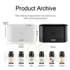 Flame Aroma Diffuser Plant Organic Essential Oil Set Flame Air Humidifier 180ml With 9-12 Hours Aromatherapy