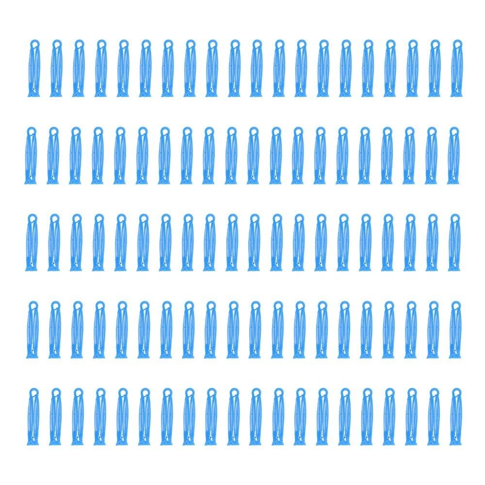 100pcs Non-Toxic Disposable Umbilical Cord Clamp Blue Umbilical Cord Clamp Livestock Pups