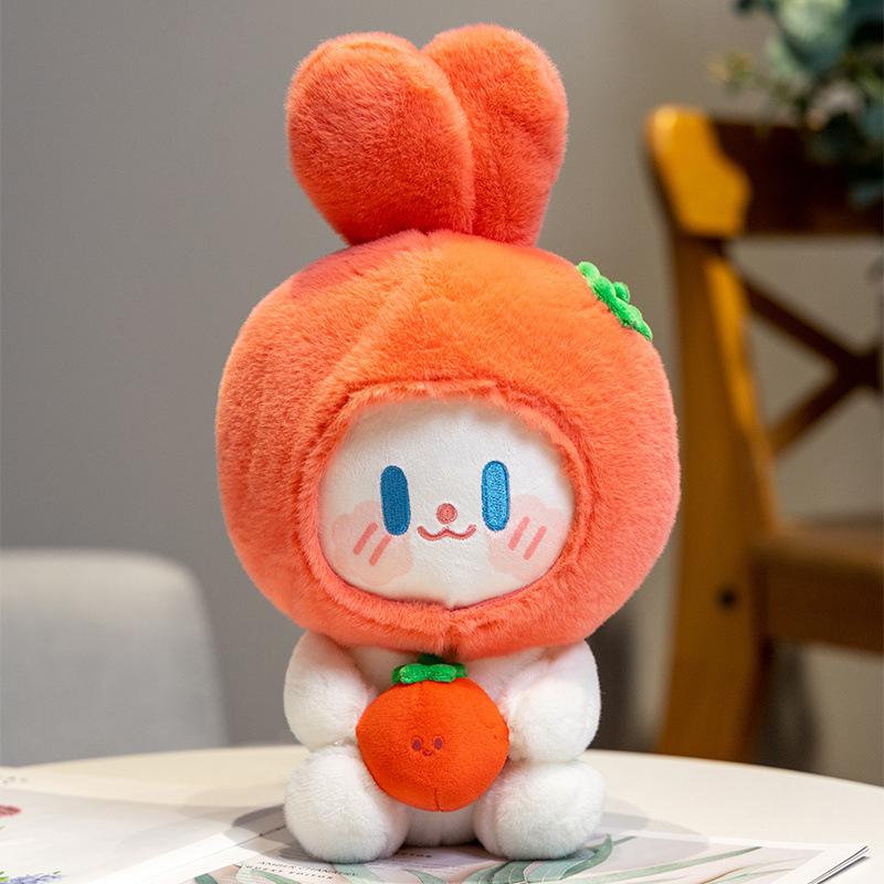 

New Cute Vegetable Spirit Rabbit Doll Plush Toy Doll, Trendy Table Sofa Companion 21cm
