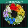 Flower Colorful Artificial Garland Door Hanging Decoration Festive Prop Venue