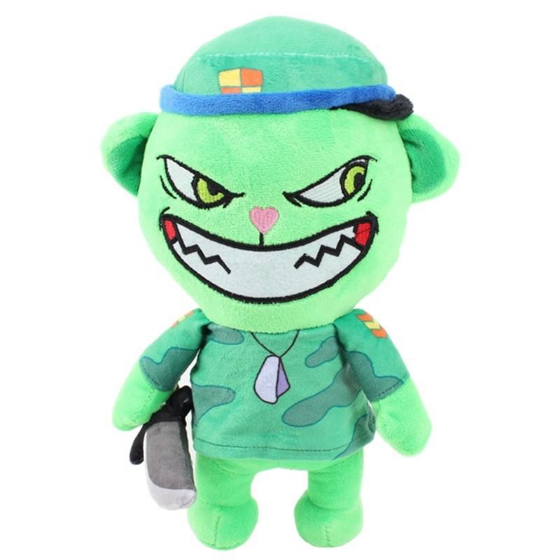 28cm Happy Tree Friends HTF Flippy Fliqpy Plush Toy Anime Cosplay Doll Soft Stuffed Pillow Kids Christmas Gift