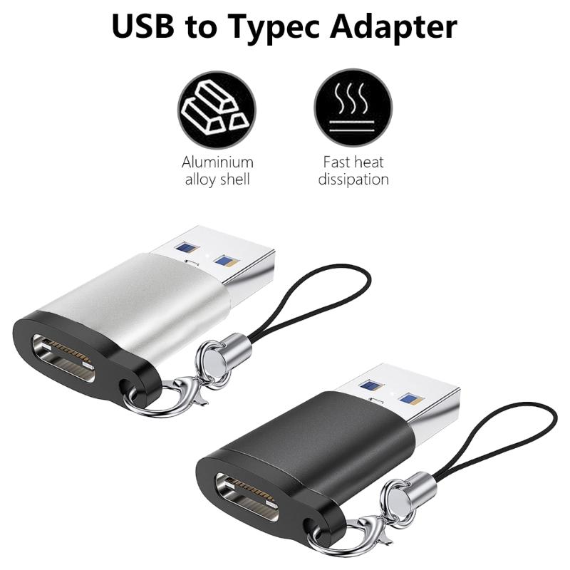 Short USB C To USB Adapters USB Type C Female To USB3.0 Male Adapters Connectors Charger Adapters for Phone Laptops
