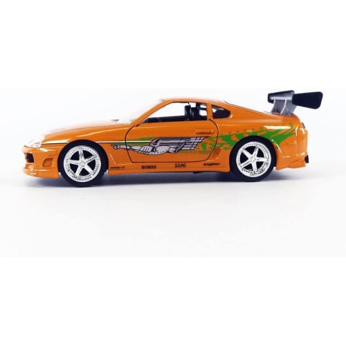 JADA TOYS 1/32 Scale Fast & Furious Diecast Cars: Dom's Dodge Charger R/T & Brian's Toyota Supra