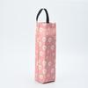 Floral Polyester Bag Dispenser 1pc, Foldable Trash Bag Organizer with Hanger, Multicolor Grocery Storage for Home Kitchen